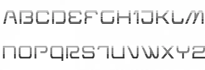 Miracle Mercury Gradient Schriftart Groß