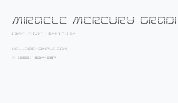 Miracle Mercury Gradient Business Card