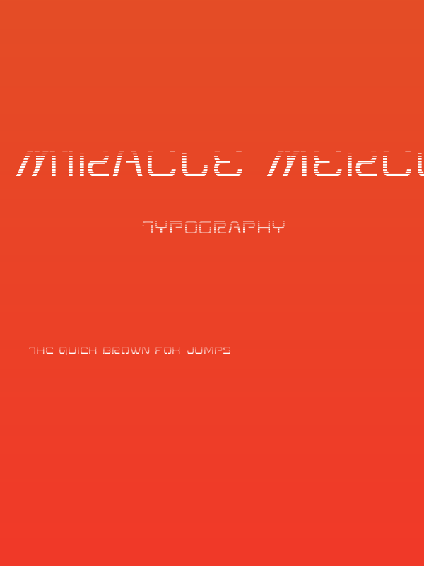 Miracle Mercury Gradient Poster