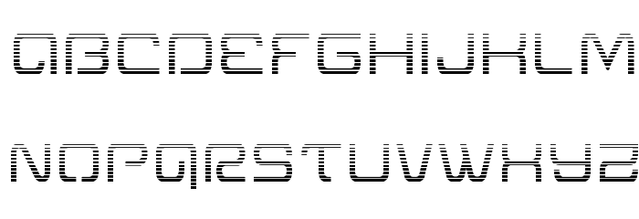 Miracle Mercury Gradient Font LOWERCASE