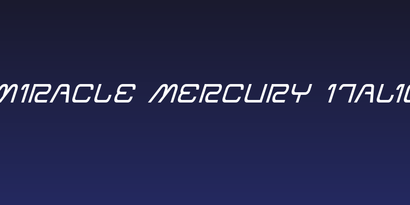 Miracle Mercury Italic Social Header