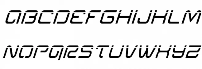 Miracle Mercury Laser Italic Caratteri MINUSCOLO