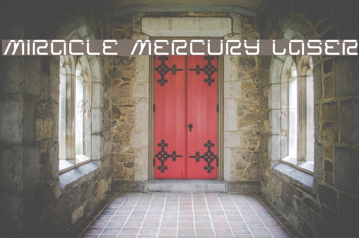 Miracle Mercury Laser Font examples