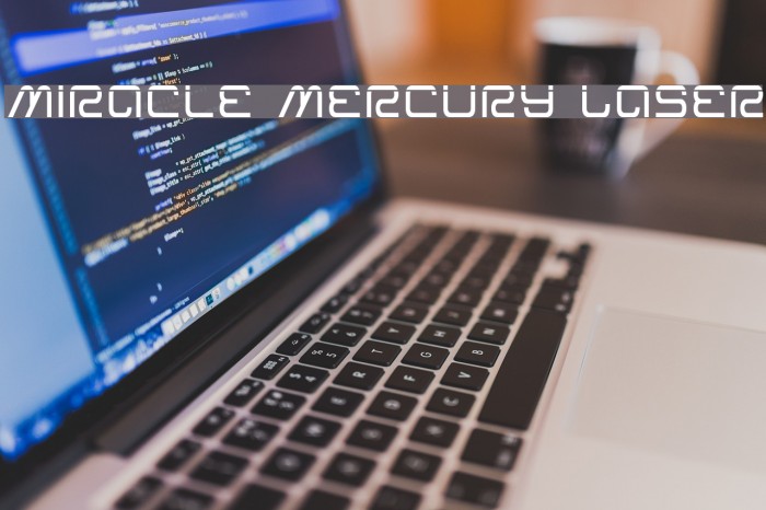 Miracle Mercury Laser Font examples