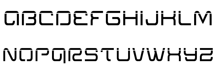 Miracle Mercury Laser Font LOWERCASE