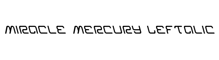 Miracle Mercury Leftalic  免费字体下载