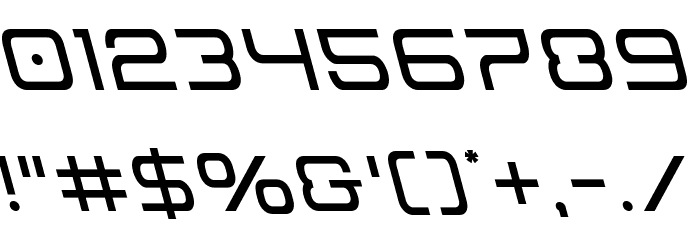 Miracle Mercury Leftalic Font OTHER CHARS