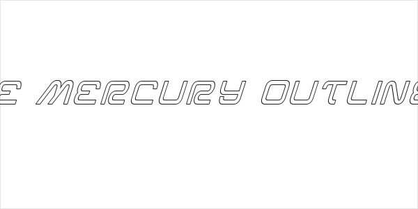 Miracle Mercury Outline Italic Logo