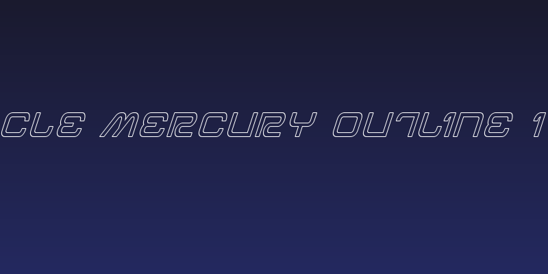 Miracle Mercury Outline Italic Social Header