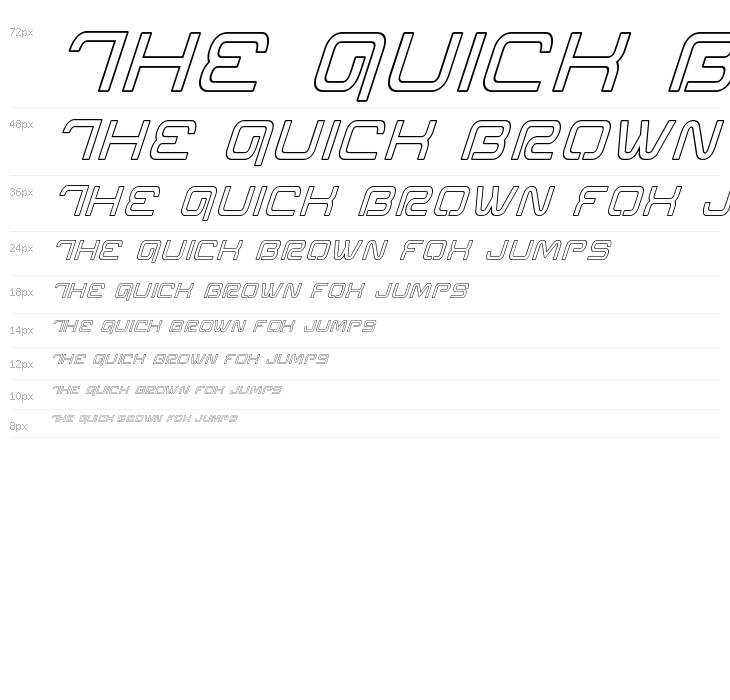 Miracle Mercury Outline Italic Waterfall