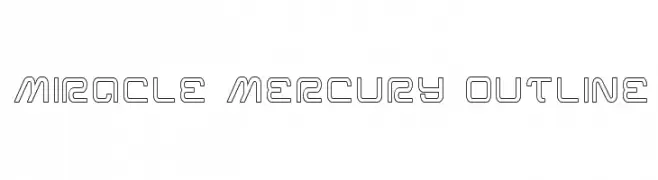 Miracle Mercury Outline  Frei Schriftart Herunterladen