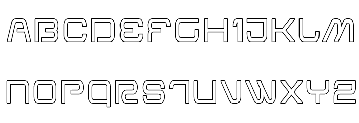 Miracle Mercury Outline Schriftart Groß