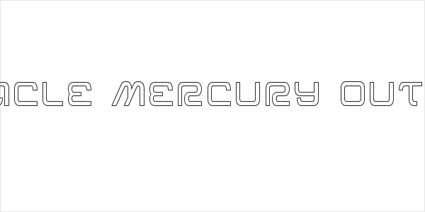 Miracle Mercury Outline Logo