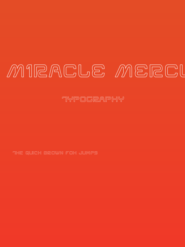Miracle Mercury Outline Poster