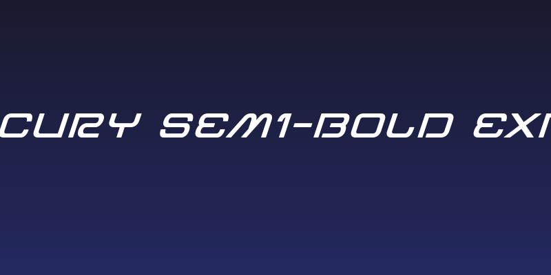 Miracle Mercury Semi-Bold Expanded Italic Social Header