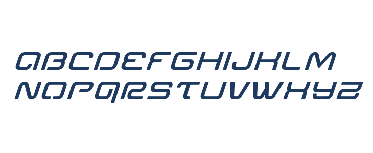 Miracle Mercury Semi-Bold Expanded Italic Lowercase