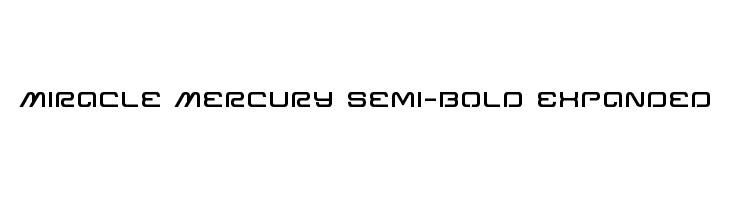 Miracle Mercury Semi-Bold Expanded  免费字体下载