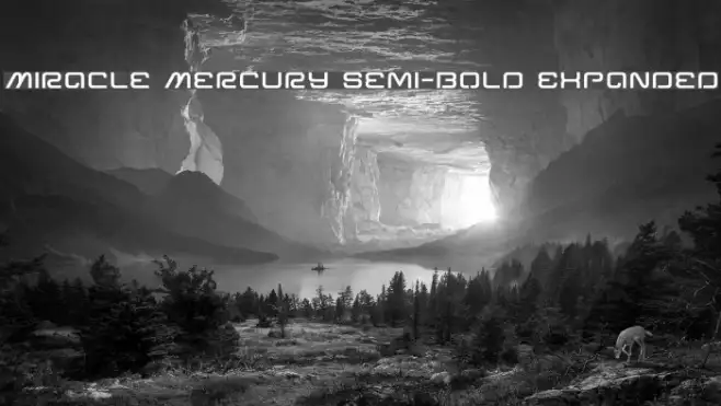 Miracle Mercury Semi-Bold Expanded Example 1