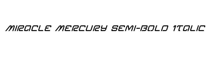 Miracle Mercury Semi-Bold Italic  Fuentes Gratis Descargar