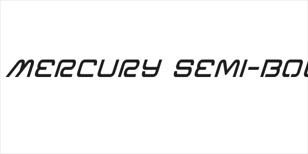 Miracle Mercury Semi-Bold Italic Logo