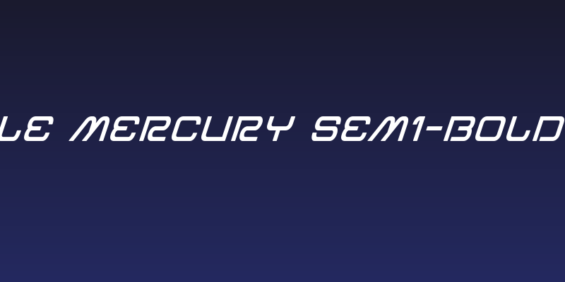 Miracle Mercury Semi-Bold Italic Social Header