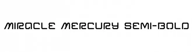 Miracle Mercury Semi-Bold  Fuentes Gratis Descargar
