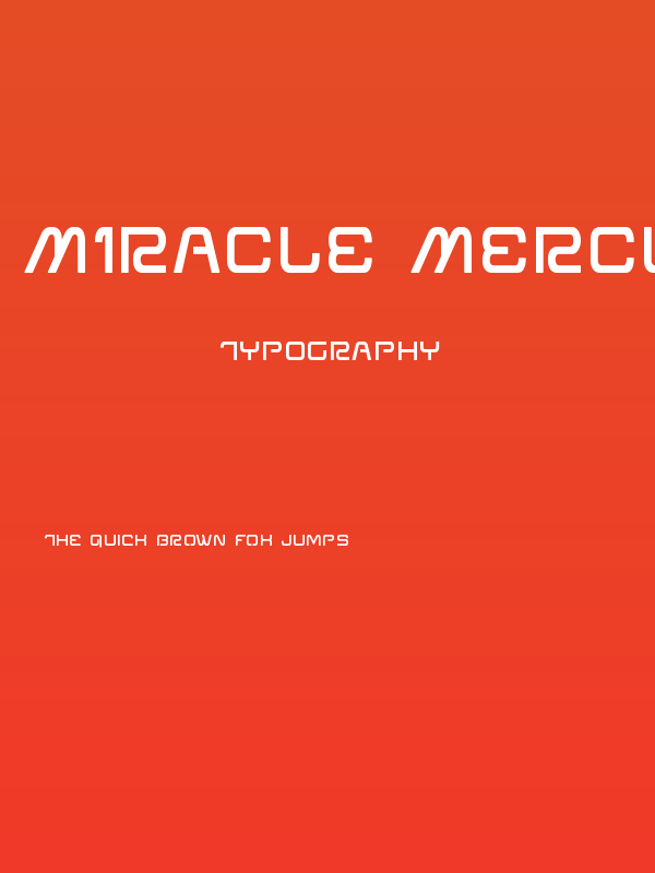 Miracle Mercury Semi-Bold Poster