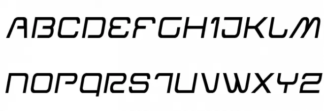 Miracle Mercury Semi-Italic Schriftart Groß