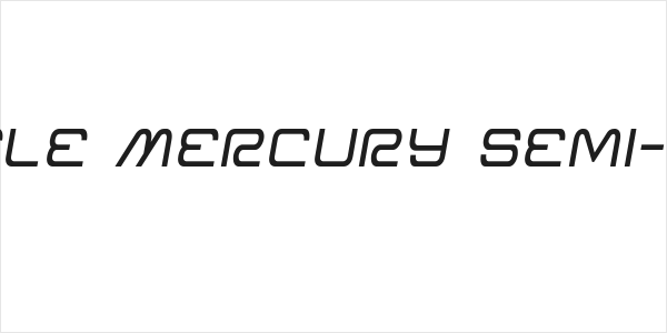Miracle Mercury Semi-Italic Logo