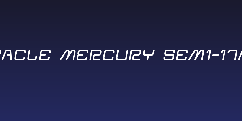 Miracle Mercury Semi-Italic Social Header