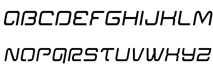 Miracle Mercury Semi-Italic Font LOWERCASE