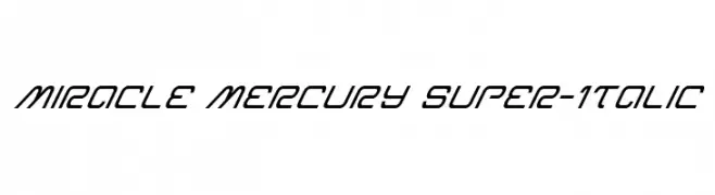 Miracle Mercury Super-Italic  Descarca Fonturi Gratis