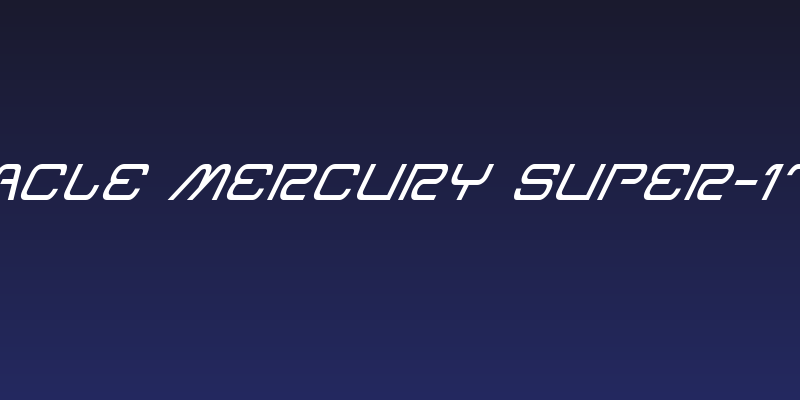 Miracle Mercury Super-Italic Social Header