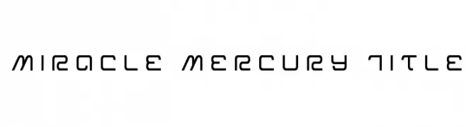 Miracle Mercury Title  免费字体下载