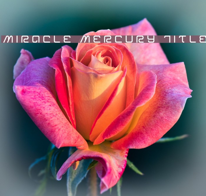 Miracle Mercury Title Font examples