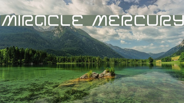 Miracle Mercury Font examples
