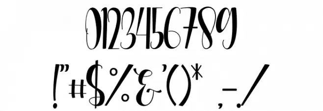 Miracle Mother Font OTHER CHARS