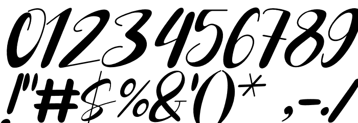 Miracle Nature Italic Font OTHER CHARS