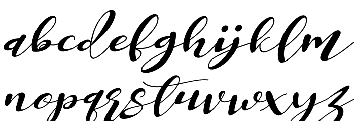 Miracle Nature Italic Font LOWERCASE