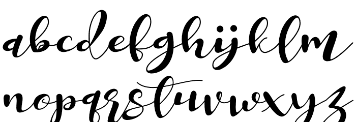 Miracle Nature Font LOWERCASE