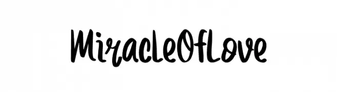 Miracle Of Love  Frei Schriftart Herunterladen