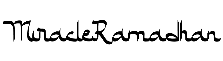 Miracle Ramadhan  フリーフォントのダウンロード