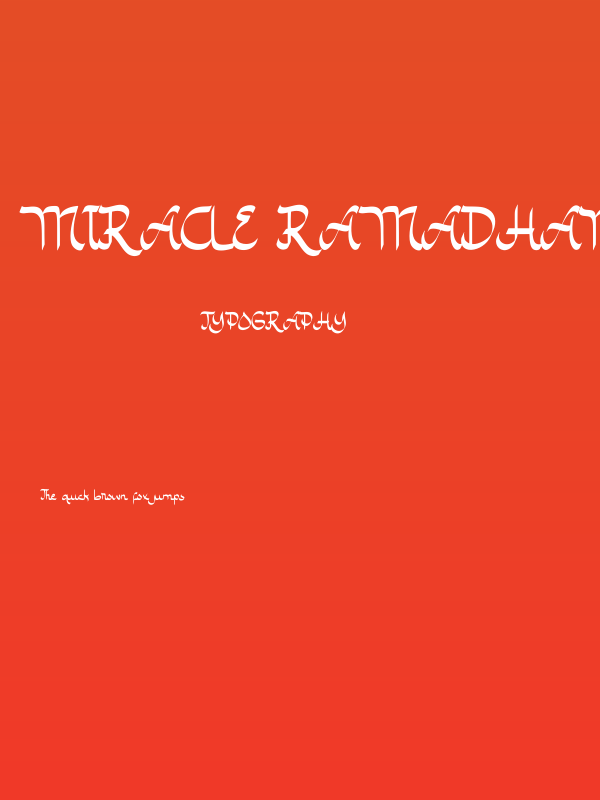 Miracle Ramadhan Poster