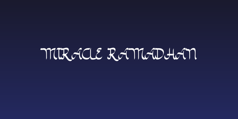 Miracle Ramadhan Social Header