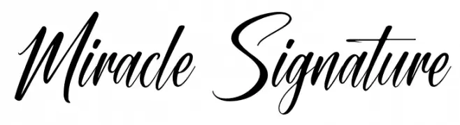 Miracle Signature Font