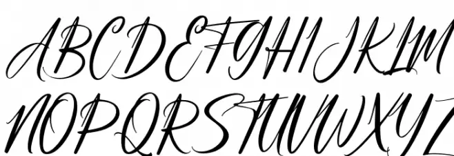 Miracle Signature Font UPPERCASE
