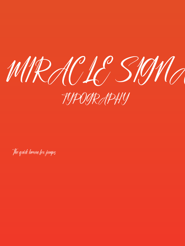 Miracle Signature Poster