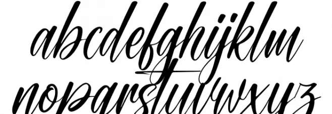 Miracle Signature Font LOWERCASE