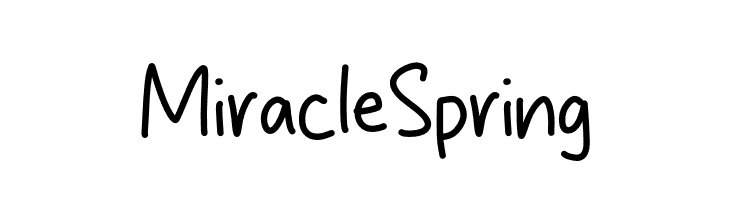 Miracle Spring  Frei Schriftart Herunterladen