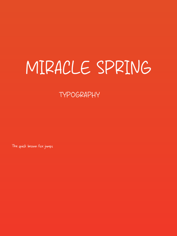 Miracle Spring Poster